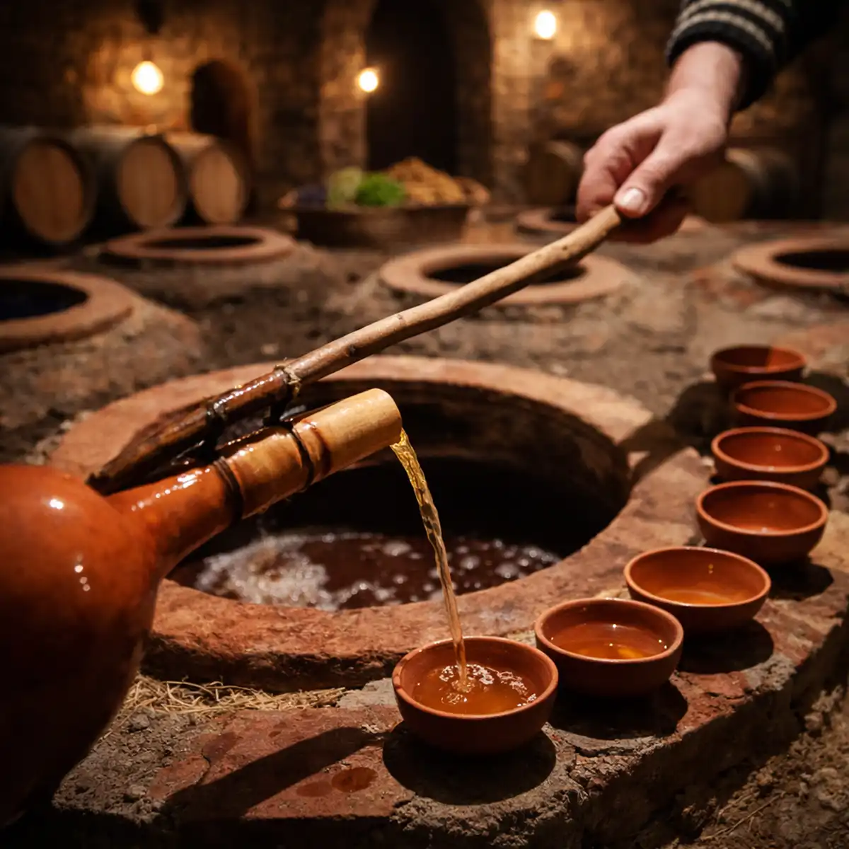 qvevri wine, Georgian wine, amber wine
