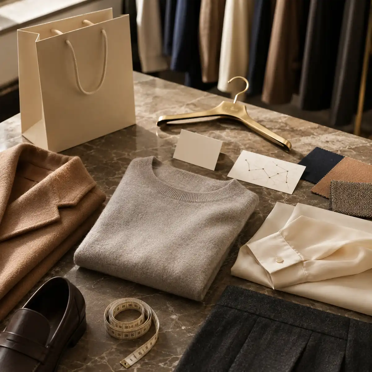 Parisian boutiques Marylebone High Street Sezane and Soeur boutique interiors on Marylebone High Street displaying Parisian knitwear and designer ready-to-wear collections